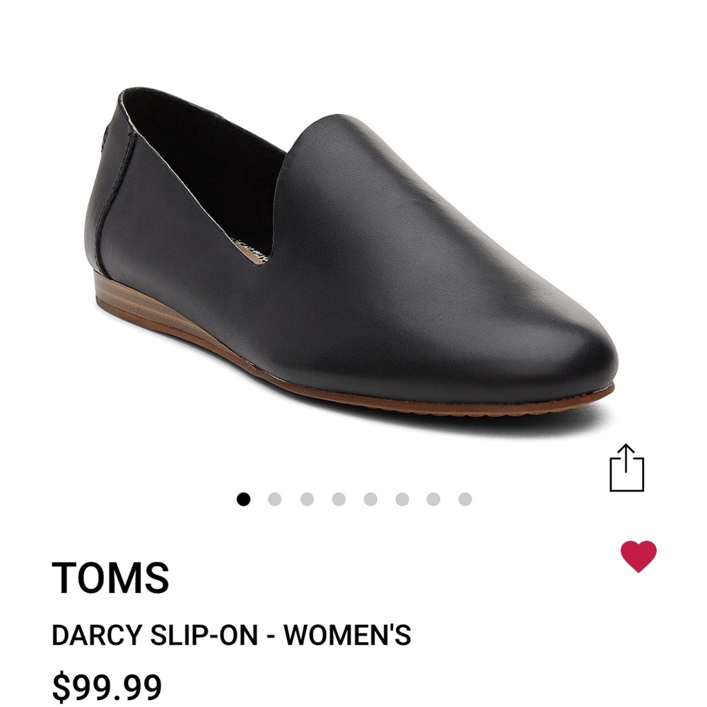 Tom’s Black Loafers Darcy
